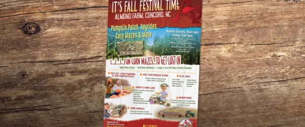 Almond farm fall festival poster