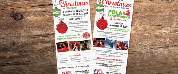 Hubbs farm Christmas event pamphlet